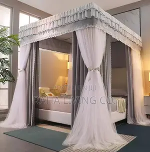 Canopy 4 Stand Mosquito Net | 6x6 | Mabano ya Chuma cha Niroste
