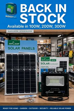 JSOT 100W Solar Floodlight Kit (JS8100)