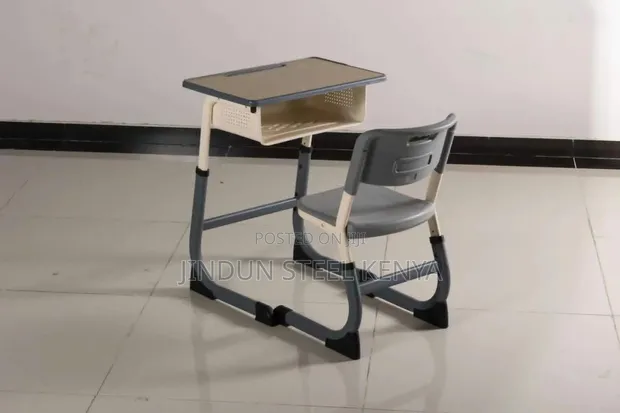Children's Ergonomic Adjustable Desk and Chair Set - 1