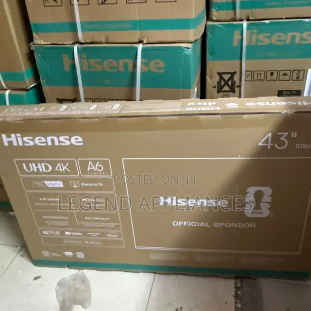 Hisense 43" Frameless 4K Smart TV (Model 43A6QKEN) - 1