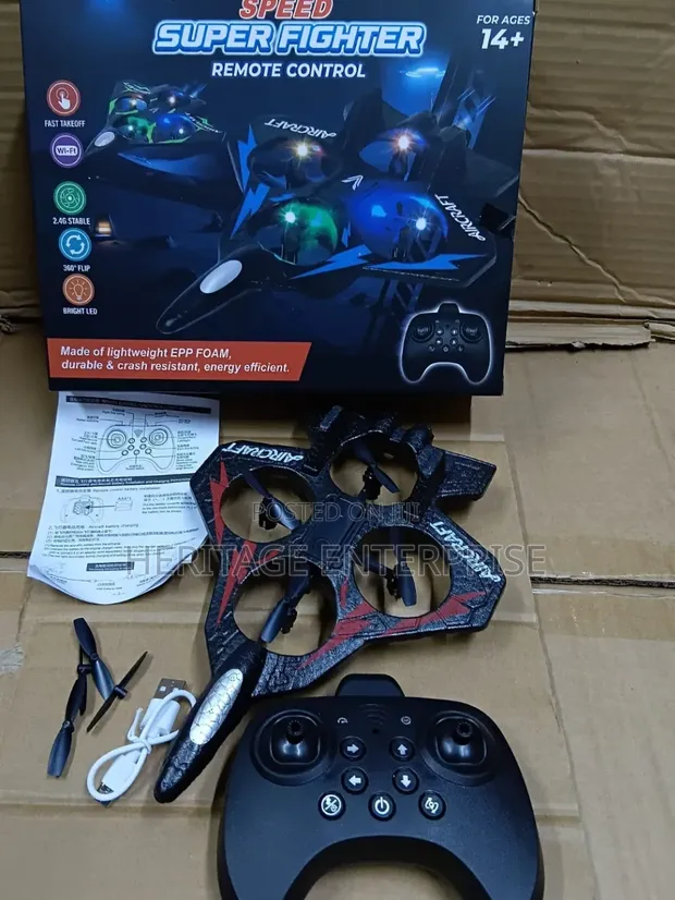 Kids Rechargeable Remote Control Jet Fighter - 1