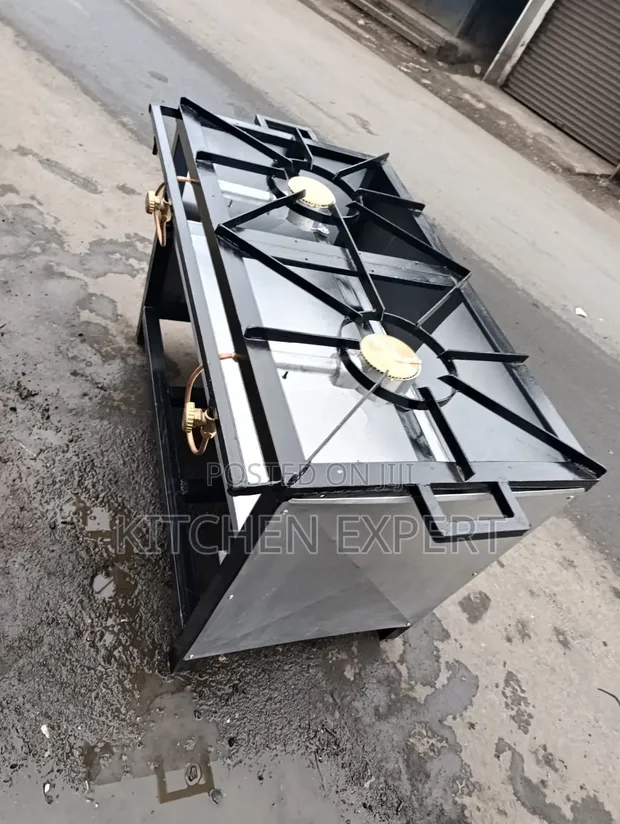 Jiko la Gesi la Burner 2 la Heavy Duty - 1
