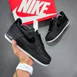Nike Air Force 1 Low 'Woven Black' Sneakers za Ngozi - 2
