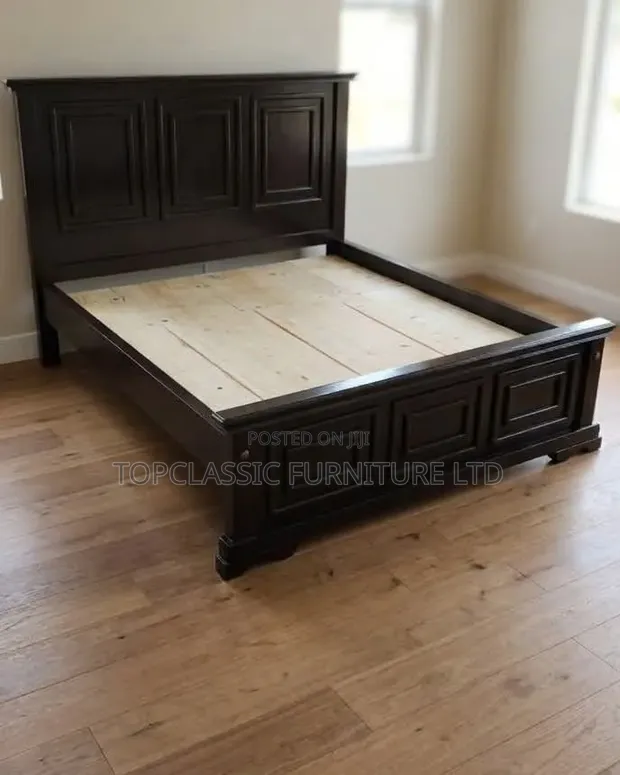 Brand New Dark Chocolate Panel Bed 5x6 - 1