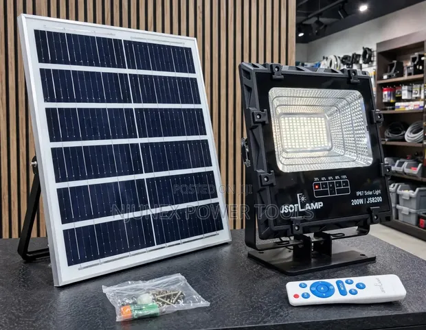 JSOT 200W Solar LED Floodlight (Model JS8200) - 1
