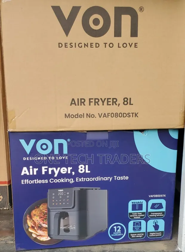 Von 8L Digital Slim Design Air Fryer - 1