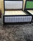 Brand New Mockett Bed 5x6, Blue with Chocolate Frame - 2