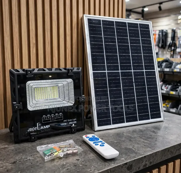 JSOT 100W Solar Floodlight Kit (JS8100) - 1