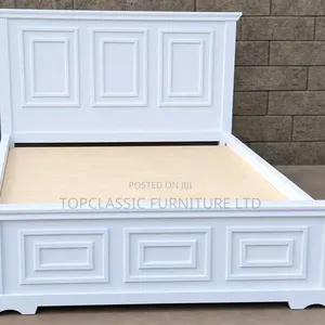 Pure White 5x6 Panel Bed - Brand New