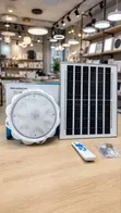 100W Solar Ceiling Lamp Kit with Remote - 1