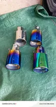 Universal 2.5" Stainless Steel Car Exhaust Tips (Colorful Finish) - 2
