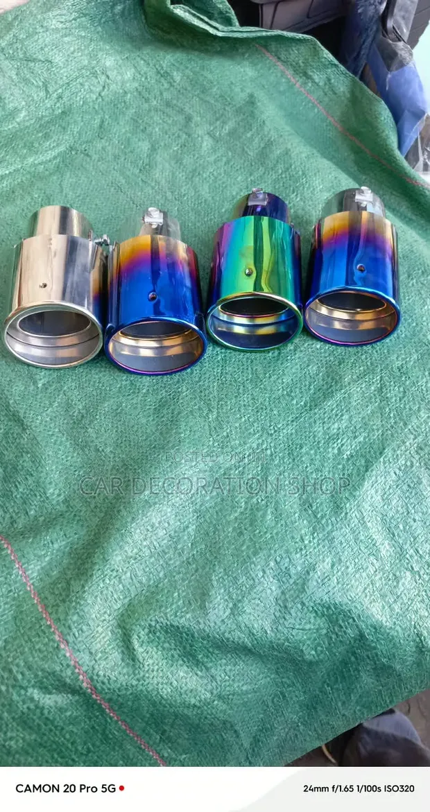 2.5" Standard Silver Polished Chrome Exhaust Tip - 1