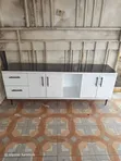 Kikasha cha Kisasa cha TV chenye Nuru za LED - 1