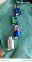 2.5" Exhaust Tip with Heat Treated Titanium Look (Blue Gradient) - 2