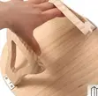 Kikapu cha Mbao cha Sofa cha Kushikilia Mikono | Meza ya 29cm Mviringo ya Kushikilia - 1