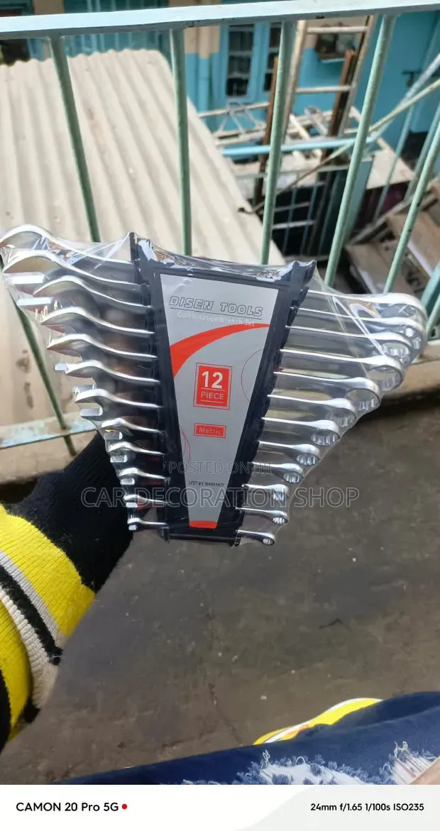 12pc Forged Spanner Set - Chrome Vanadium Steel - 1