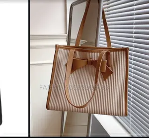 Bella Bowtie Tote Bag - Kahawia
