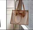 Bella Bowtie Tote Bag - Brown - 1