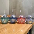 Hello Summer Acrylic Smoothie/Party Cups with Straw - 2