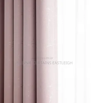 High Quality Pink Curtains with White Sheers