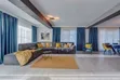 Blue Curtains and Gold Sheers with Rings - 2