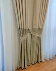 Blue Curtains and Gold Sheers with Rings - 3