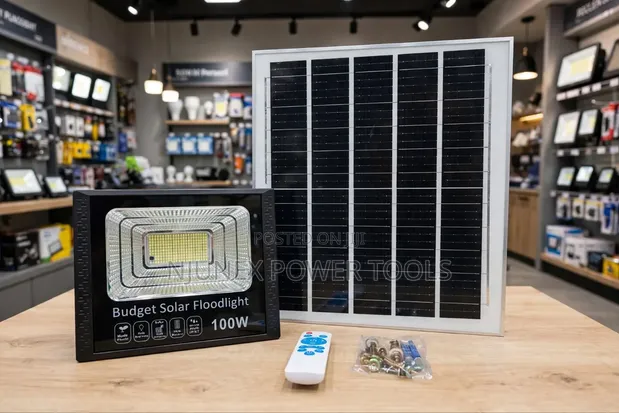 100W Solar Floodlight System - Complete - 1