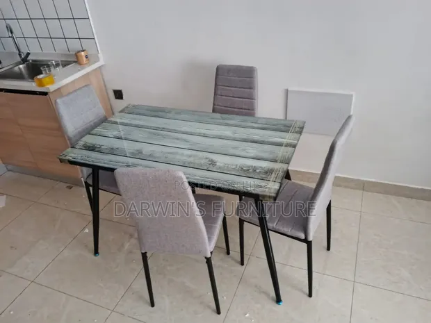 Boss Office Products Dining Set - 4 Chairs - 1