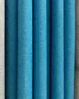 Sky Blue and Gold Curtains and Sheers - 1