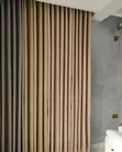 Sky Blue and Gold Curtains and Sheers - 3