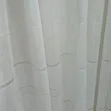 Cream and Off White Sheer Curtains with Rings - 3
