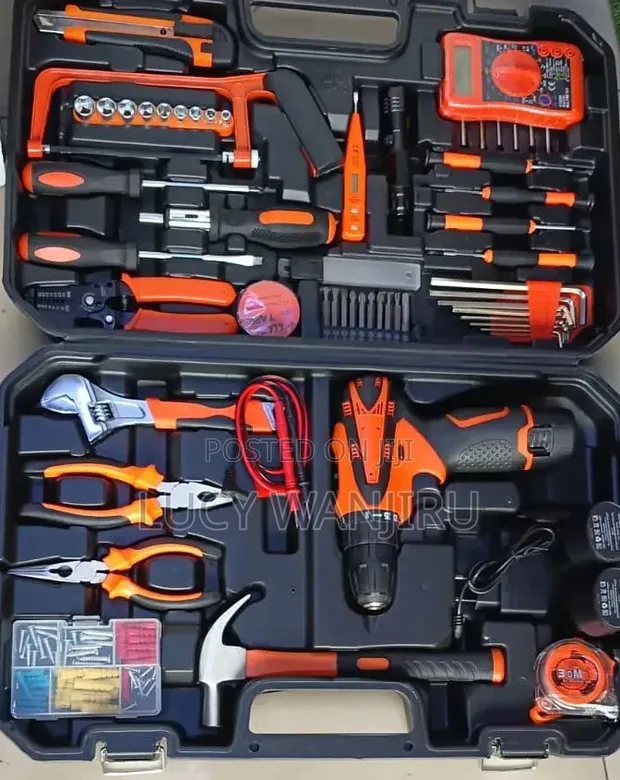 Cordless Drill Mpya na Multimeter - 1