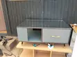 Brand New Rectangular Coffee Table with Storage - Gray Laminate - 1