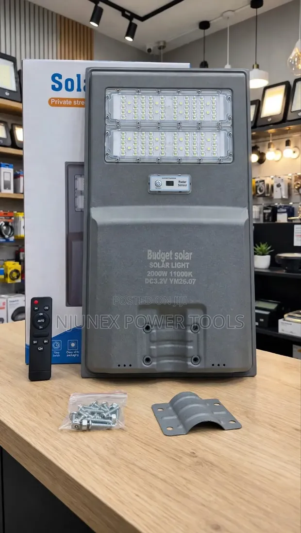 Budget Solar 2000W Solar Street Light with Integrated LED - 1