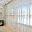 Gold Sheers and White Curtains with Hooks - 2
