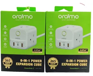 Oraimo PowerHub C 6-in-1 20W Fast Charging Cube