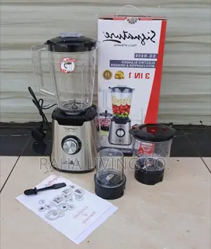 Signature SG-B809 Blender ya Umeme 3-in-1 | Chopper | Grinder