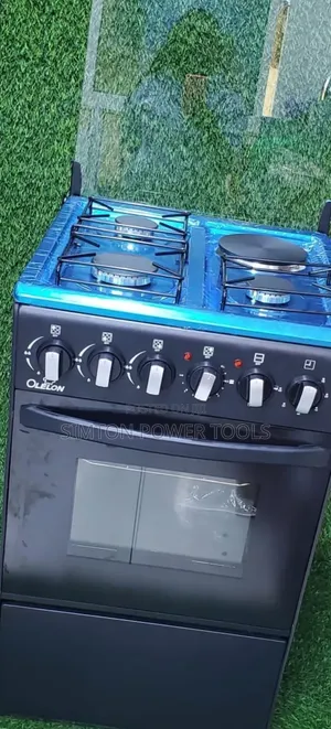 OLELON 50x55cm 3+1 Standing Cooker with Electric Oven
