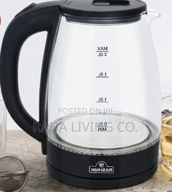 Rashnik RN-1161 Glass Electric Kettle | 2.0L | Cordless - 1