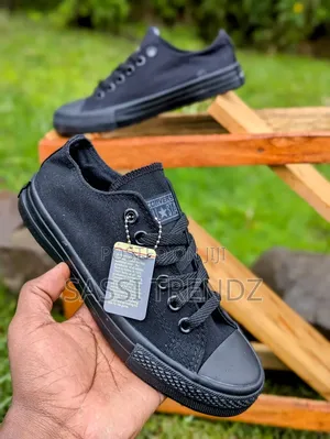 Converse All Black Canvas Shoes