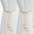 2pcs Natural Cotton Rope Curtain Tiebacks - 2