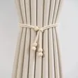 2pcs Natural Cotton Rope Curtain Tiebacks - 3