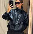 Zara Trendy Leather Jacket - 4