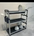 3 Tier Dish Rack Kubwa kwa Counter ya Jikoni - 3