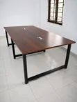 Boss Office Products Meza ya Mkutano Nyeusi ya Metallic - 1