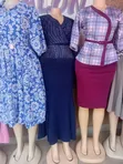 Women's Multi-Color Wrap Dress - 2