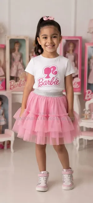 Girls Skirt Set - Pink