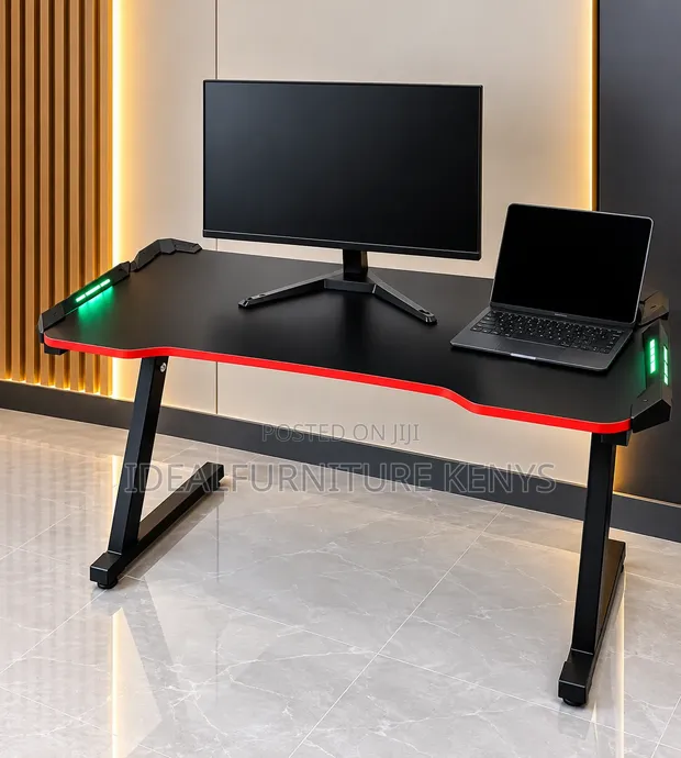 Modern Electric Gaming Desk - RGB LED Adjustable - 1