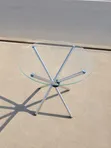 Black Round Glass Table and 2 Chairs - 2