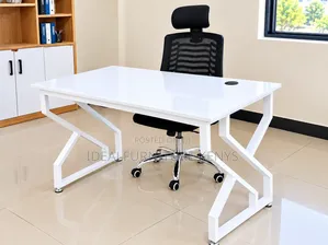 Kikao cha Kisasa Nyeupe | Meza ya Kazi ya Mtendaji